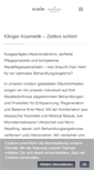 Mobile Screenshot of klinger-kosmetik.de